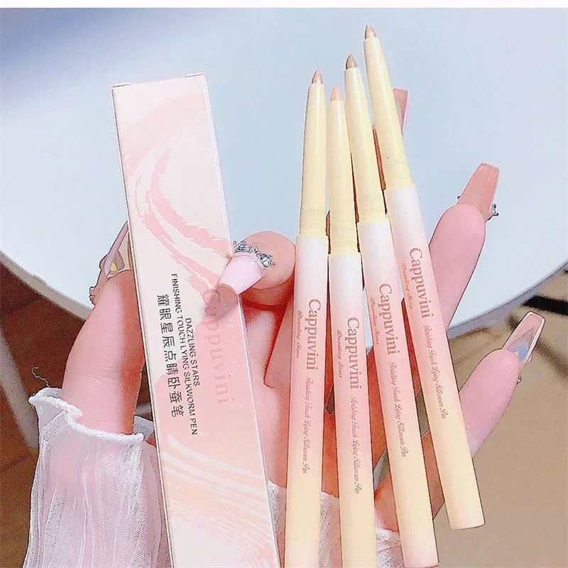 1pcs Lying Silkworm Eyeliner Pen Tea Brown Liquid Eye Shadow Pencil Smooth Quickdrying Cosmetics Cows Eye Makeup Beauty Tools 251027