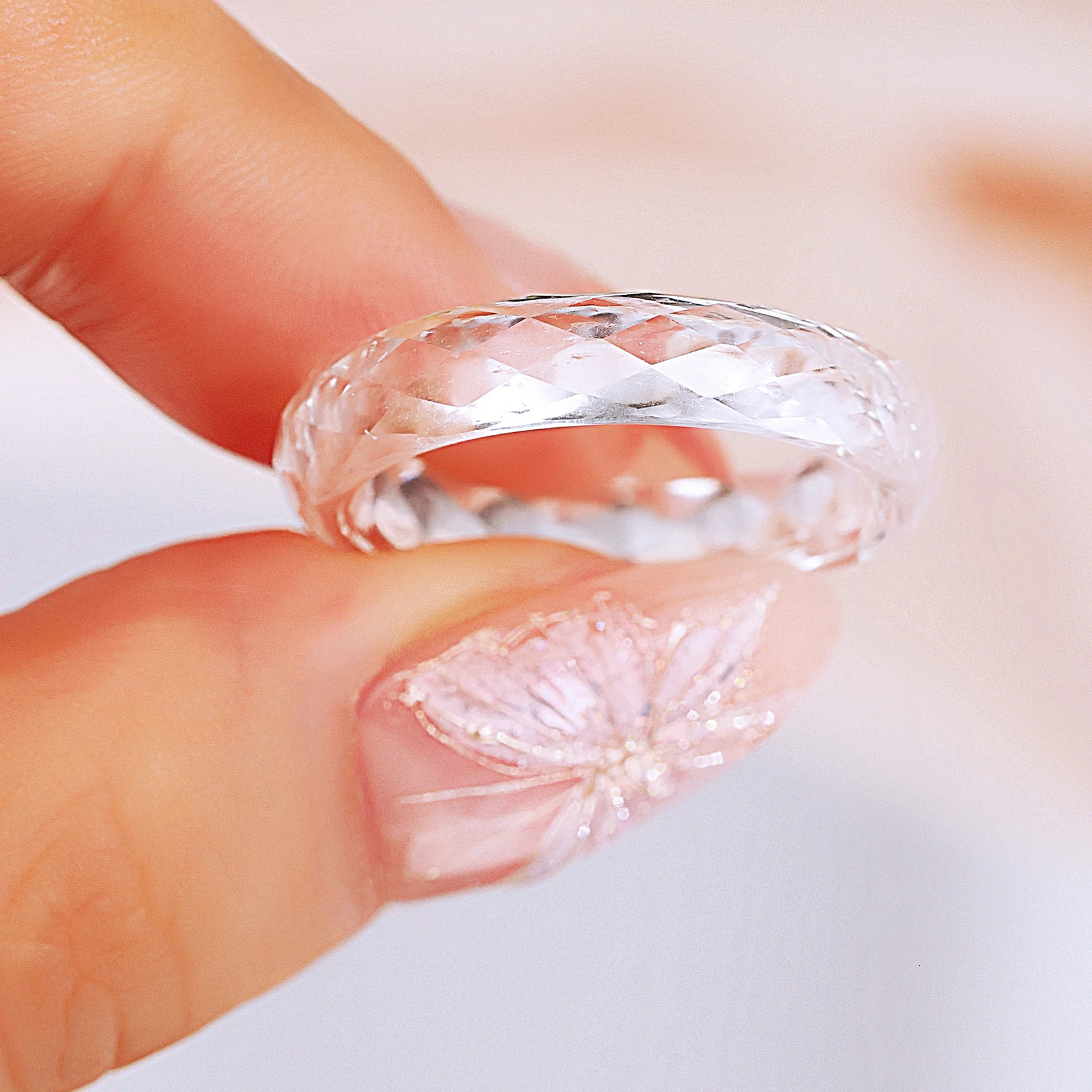 Eme jewe Lab Grown white Sapphire Ring Suitable For Daily Wear 251023