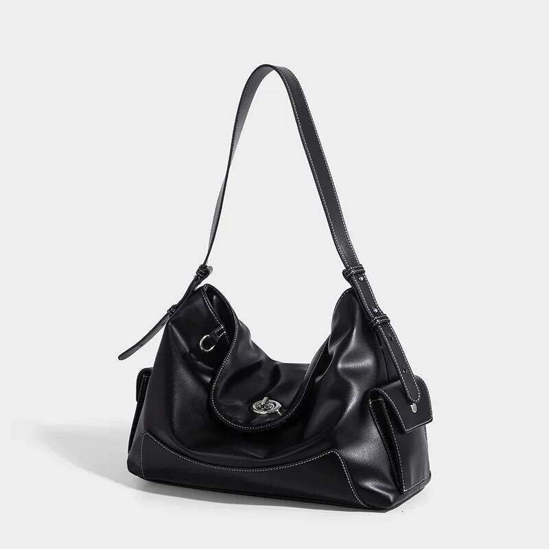 Stylish Women's Underarm New PU Leather Single Practical Commuter Shoulder Bags High-End Elegant Armprit Handbags Suotong1027