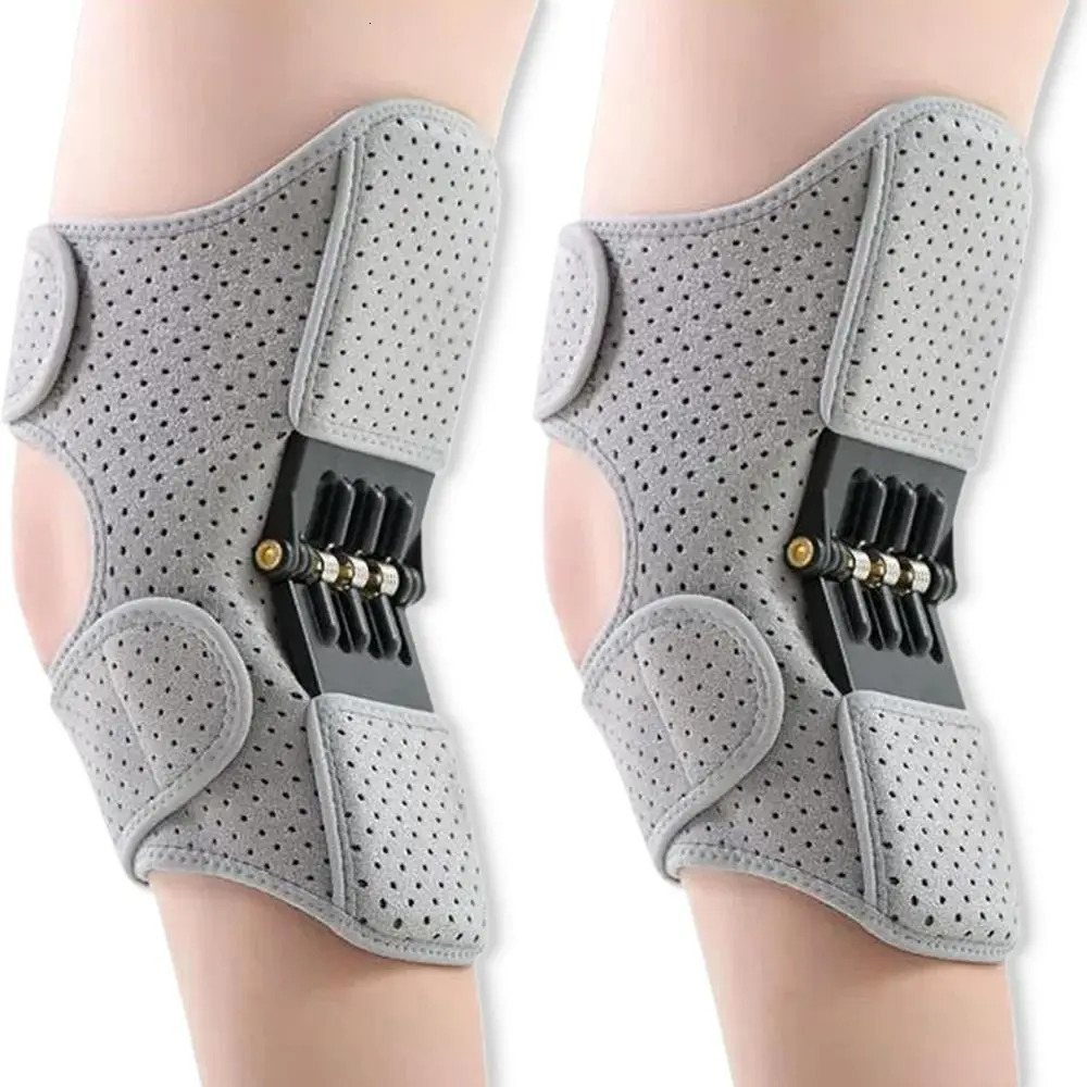 1Pair with Powerful Rebound Springs Knee Assistive Device NonSlip Adjustable Knee Booster Breathable Knee Protection Booster 251023