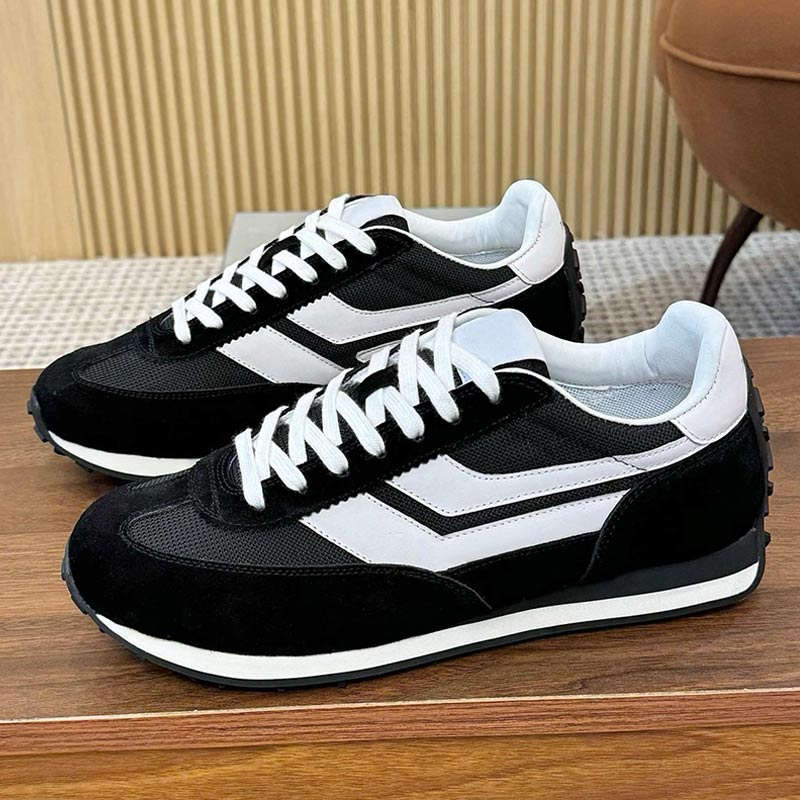 Designer Men Suede Mick Sneaker New Fashionable Women Sports Shoes Black Leather Upper Cowhide Inner Rubber Sole Retro Classic Couple Casual Shoes Top quality