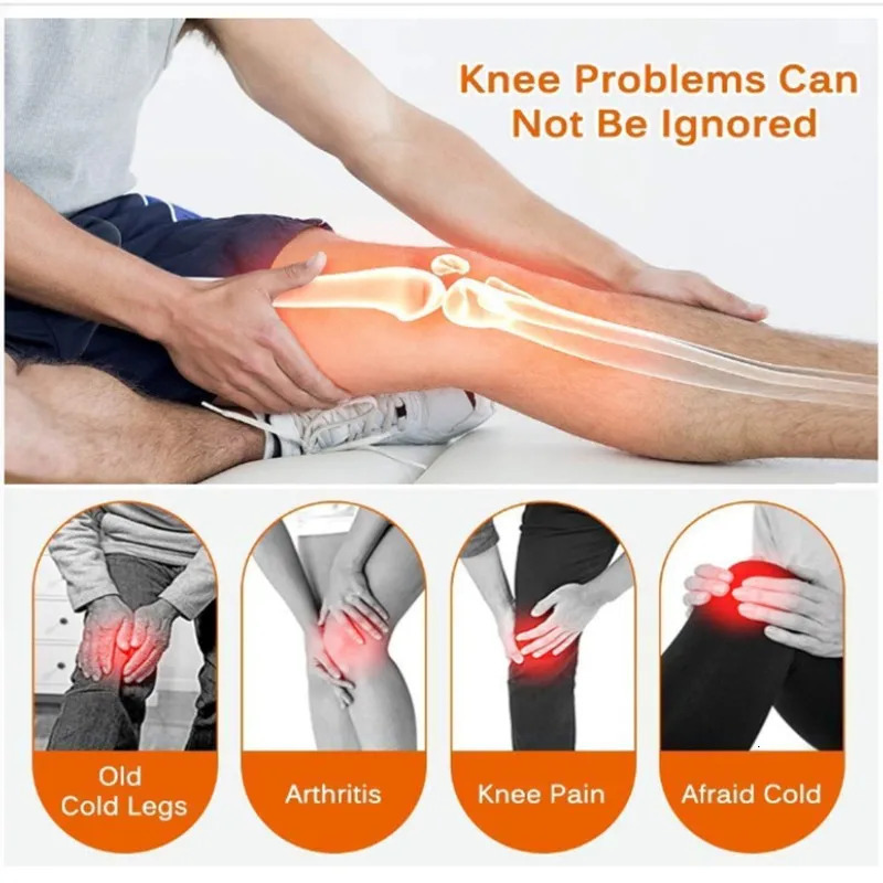 Electric Heating Knee Pads Relieve Pain Relief Support Brace Therapy Joint Injury Recovery Rehabilitation For Arthritis Leg 251023