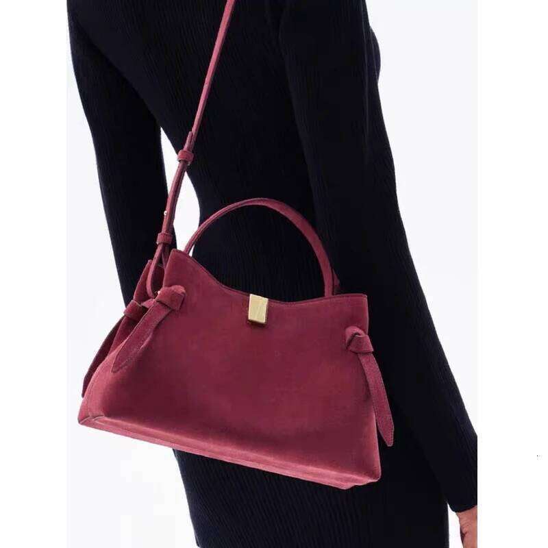 Shoulder Brand Frosted Suede Women's Handbag Fashionable High-End Large-Capacity Commuter Crossbody Tote Bag