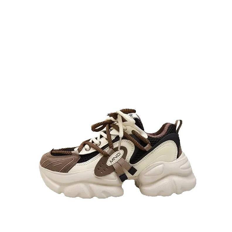 Mirinda Summer Men's & Women's Casual Dad Shoes Women's Breathable Lightweight Soft-Soled Men's Height-Increasing Thick-Soled Mesh