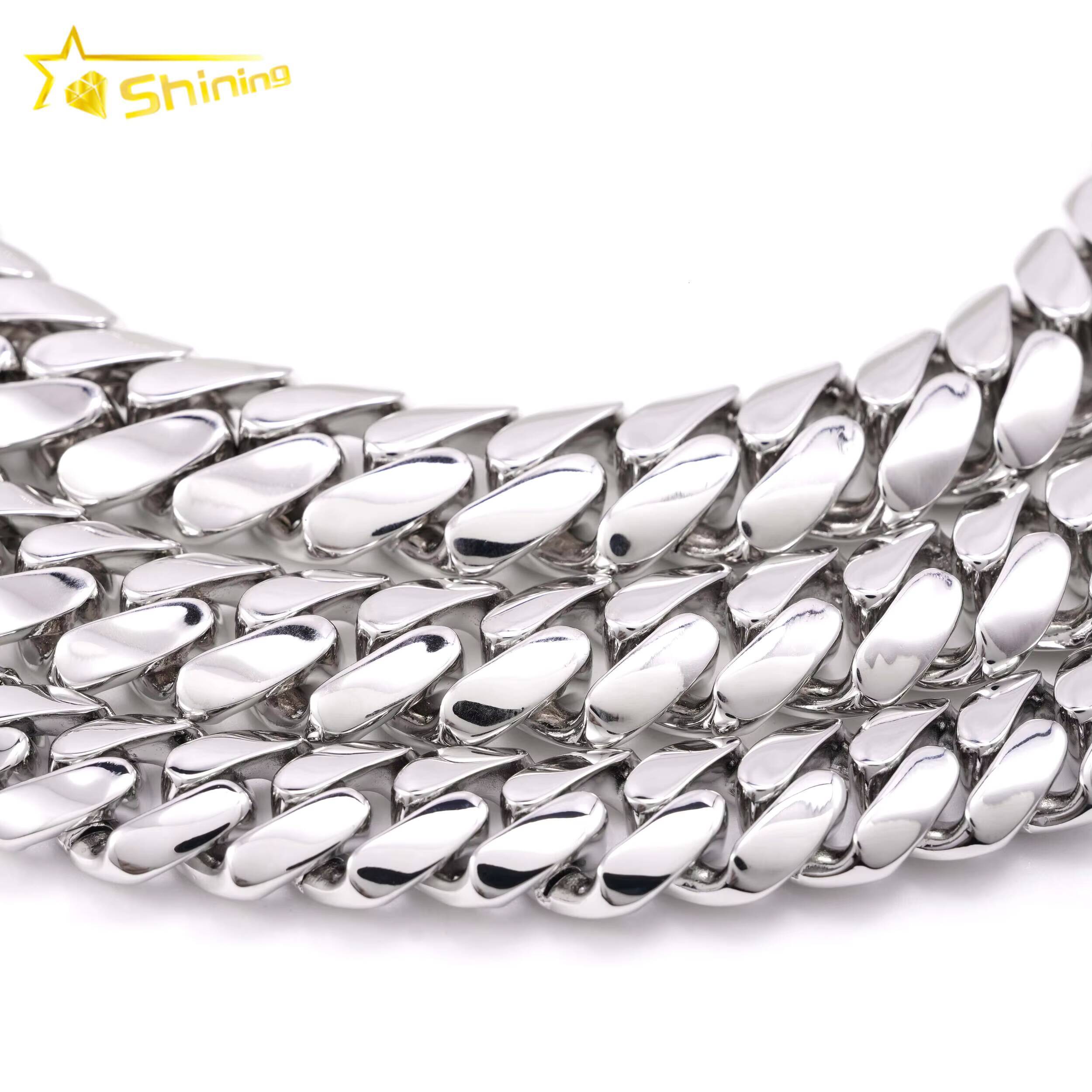 18K Gold Plated Hip Hop 16MM 18MM 20MM Brass Miami Cuban Link Chain Big Size Men Fashion Cuban Chain Necklace