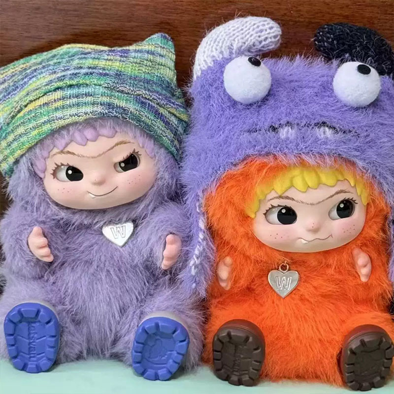 WAKUKU Wa Kuku Fluffy Trendy Series Blind Box Figurine Plush Cute Doll Girl Gift