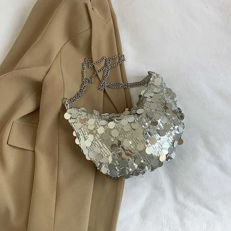 Korean Chain Sequins Crossbody Bag ning Cluh Bag Dinner Party Wedding Purses Handbag Fem Underarm Shoder Crossbody Bag11 D251027