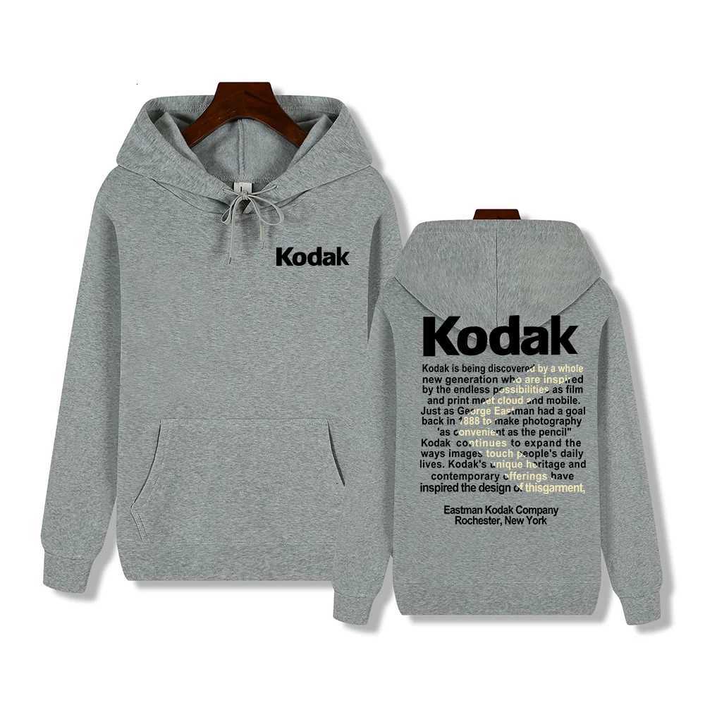 Kodak Brand New Retro Trend Y2K Print Fashion Mens Sportswear Autumn Winter Daily Street Casual Comfortable Loose Sports Hoodie W251027