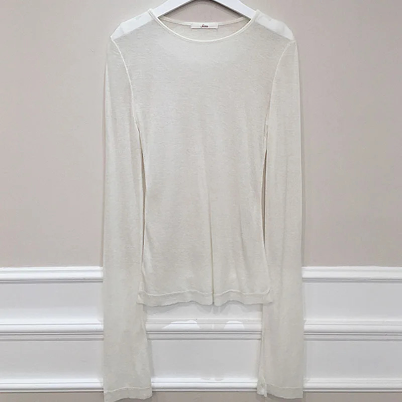 Shintimes Sexy Shirt Women TShirt Long Sleeve Korean Style Slim Basic Elasticity Tshirt Top Womens Clothing T Shirt Femme 251027