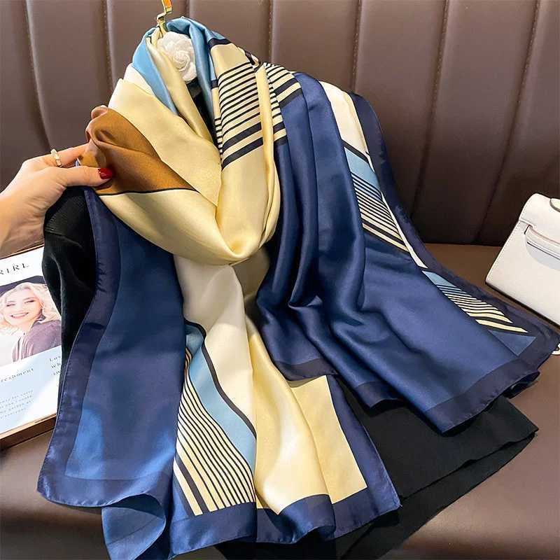 180X90CM Luxury Brand Fashion Summer Wen Soft Silk Scarves Fa Shawl Foard Ladies Muffr Beach Wrap Band Pareo beachW251027