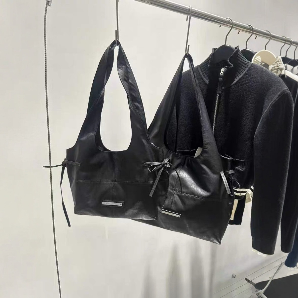 Designer's autumn and winter new bow women's shoulder bag fashion handbag