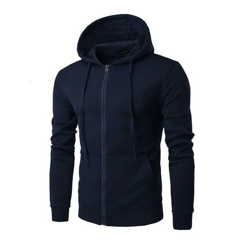 Sudadera Con Capucha De Manga Larga Para Hombre Chaqueta Con Cierre De Cremallera Ajustada Otoo Hoodies Men Clothing Sweatshirt W251027