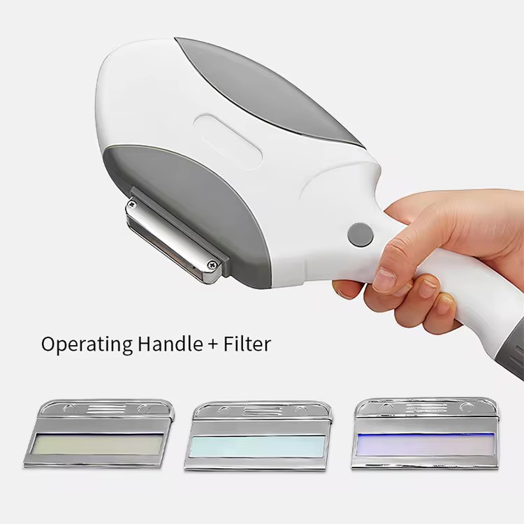 Ipl Hair Removal Handle Opt E Light Handpiece Sapphire Spot Size 15*50mm Machine Beauty Spare Parts