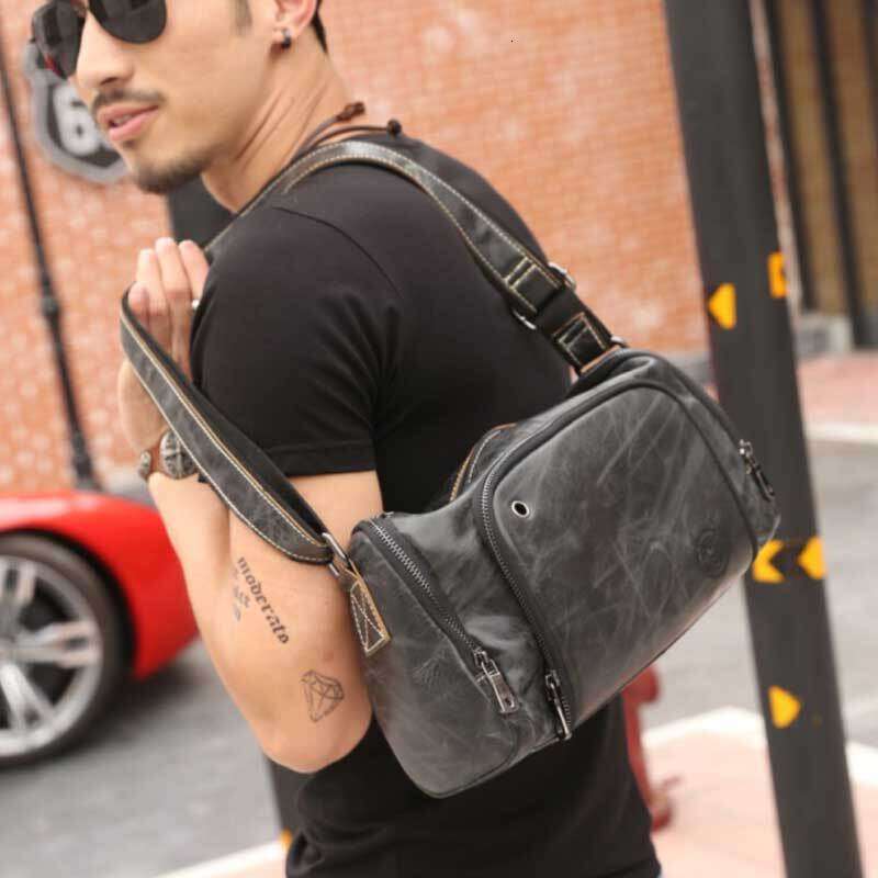 Captain Cow Leather Goods Top Layer Cowhide Large Capacity Single Shoulder Crossbody Horizontal Travel Casual Trendy Men S High Quality