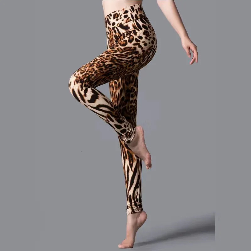 CUHAKCI High Waist Animal Printed Leggings Soft Stretchy Women Sexy Leopard Print Pencil Pants Sport Fitness Yoga Leggings S2XL 251027
