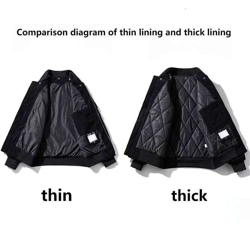 Fashion Bomber Man Vintage Letter Embroidery Pilot Jacket Women Solid Cotton Corduroy Autumn Winter Coat Hooded Designer