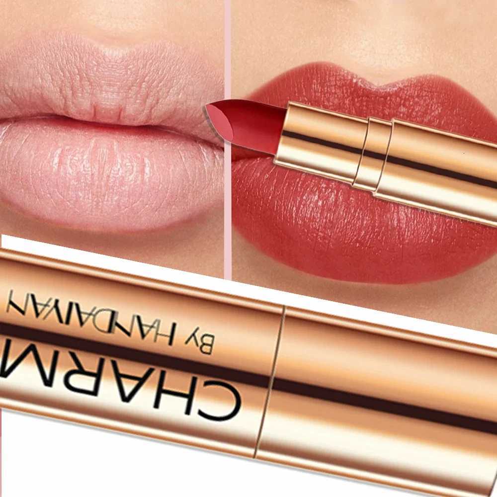Pink Brown Velvety Creamy Lipstick Moisturizing Waterproof Lipgloss Intense Color NonDrying AllDay Comfort Luxury Cosmetics W251027