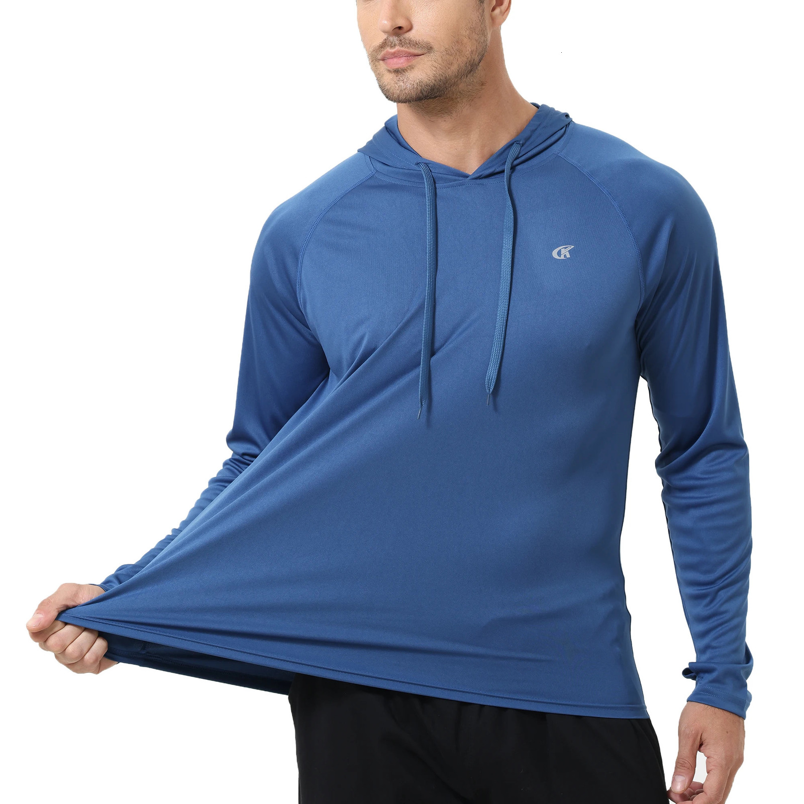 Summer Mens Long Sleeve UPF 50 Hoodie Shirts Rash Guard Quick Dry Lightweight Tshirt for Outdoor Jogger Sport Pullover 251024