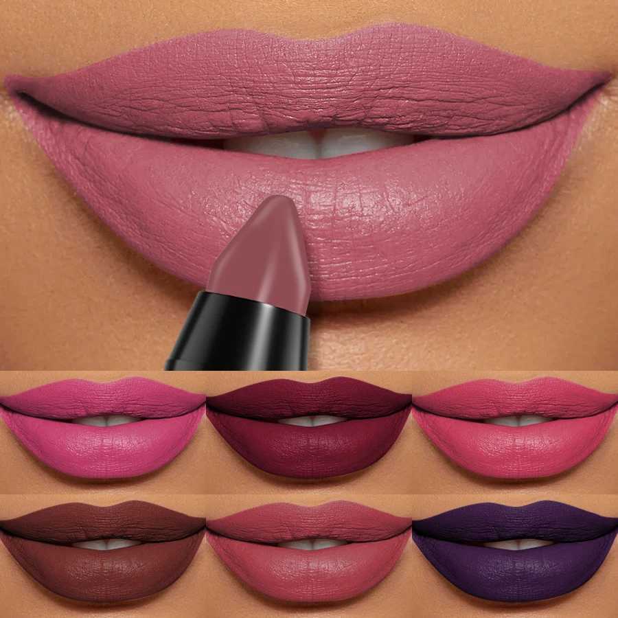 5Color Velvet Matte Lipstick Pencil Waterproof Red Brown Pink Long Lasting Lip Stick Korean Makeup Lip Tint Cosmetic Lipgloss W251027