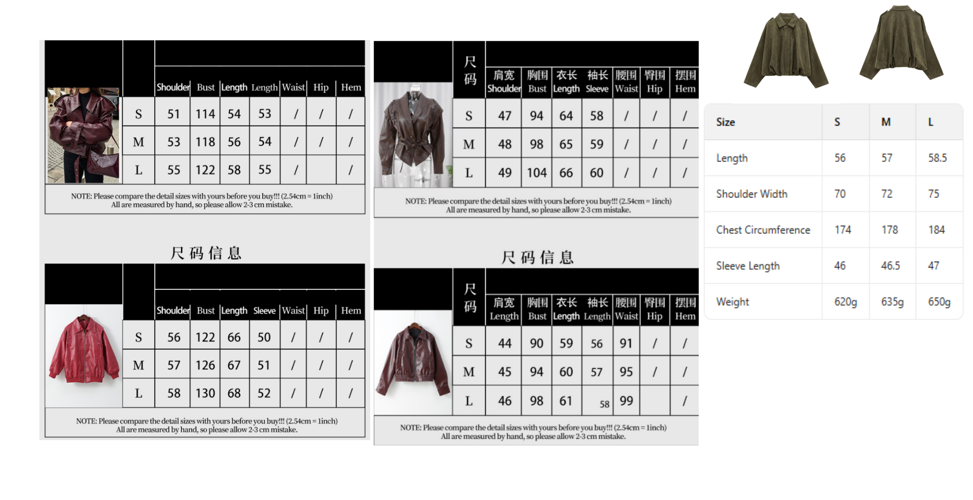 Women's Jackets Brown Lapel Collar Zipper Full Wine Red PU Retro Lapel Tie Sleeve Jacket Women Causal Waist Cinched Short Lady High Street Commut