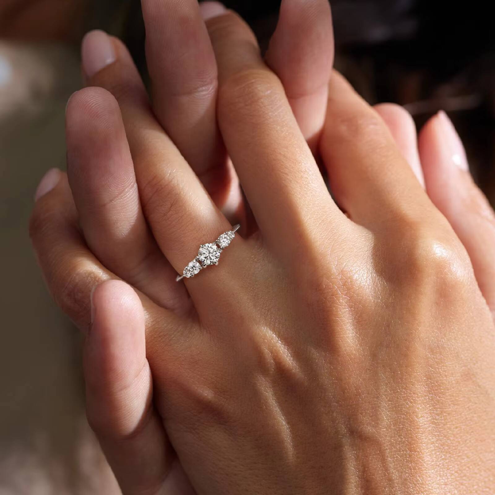 KRKC Wholesale Jewelry VVS1 925 Sterling Silver Wedding Bands Lab Diamond Rings Moissanite Stackable Engagement Ring for Women