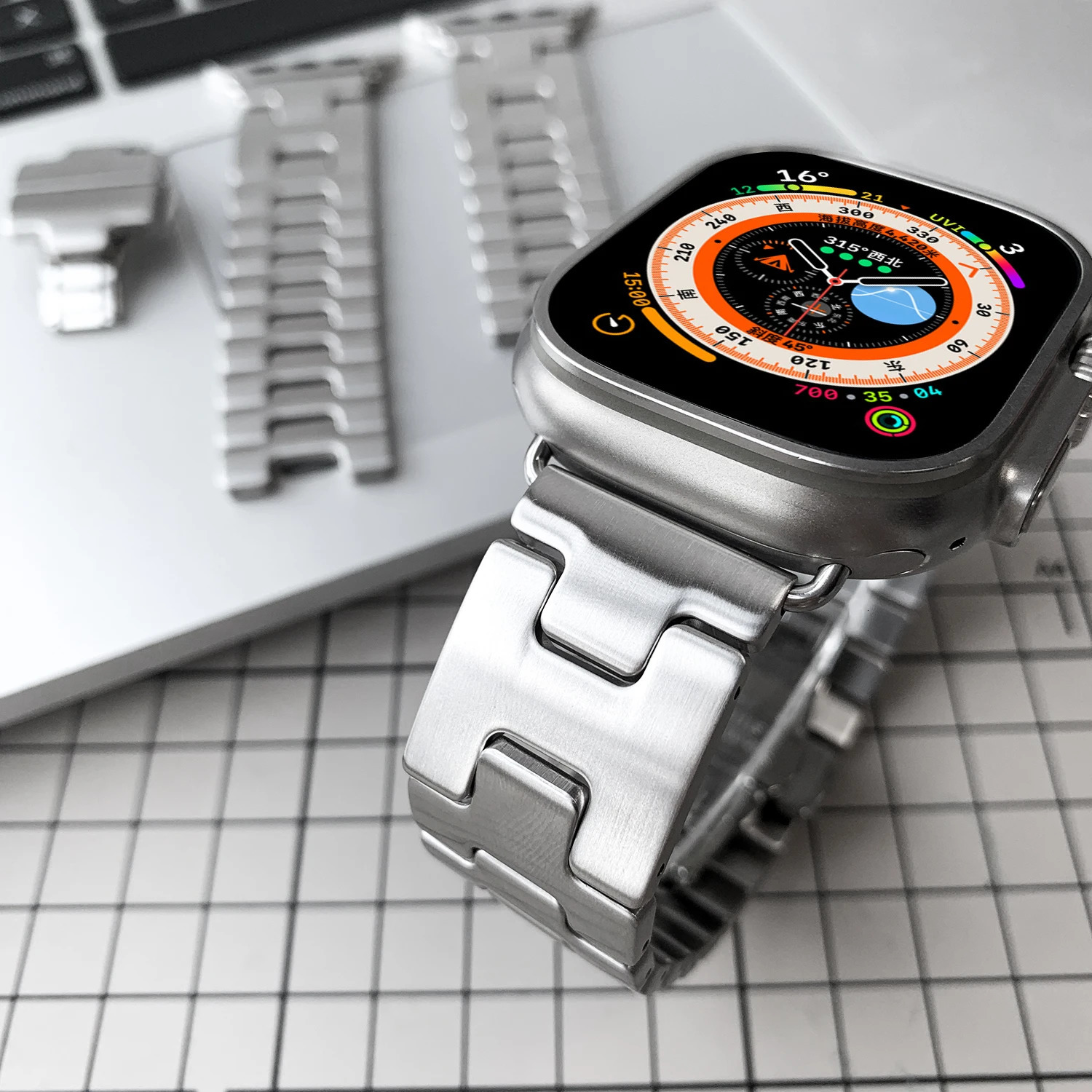 Kilim For Watch Series 11 10 Ultra3 2 9 8 7 6 SE 3 Deployment Buckle Band 42 41 45mm 49MM Fluoroelastomer Strap 251027