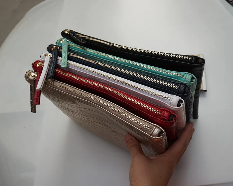 Fashion Women lope Clutch Bag Ladies Evening Party Large Clutches Handbag PU leather Alligator phone purses bolsas 251014