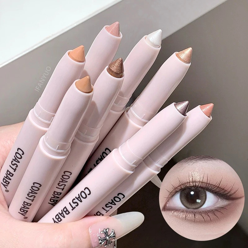 10 Colors Doubleended Lying Silkworm Eyeshadow Pen Pearlescent Matte Highlighter Shadow Pen Longlasting Brightening Eye Makeup 251027