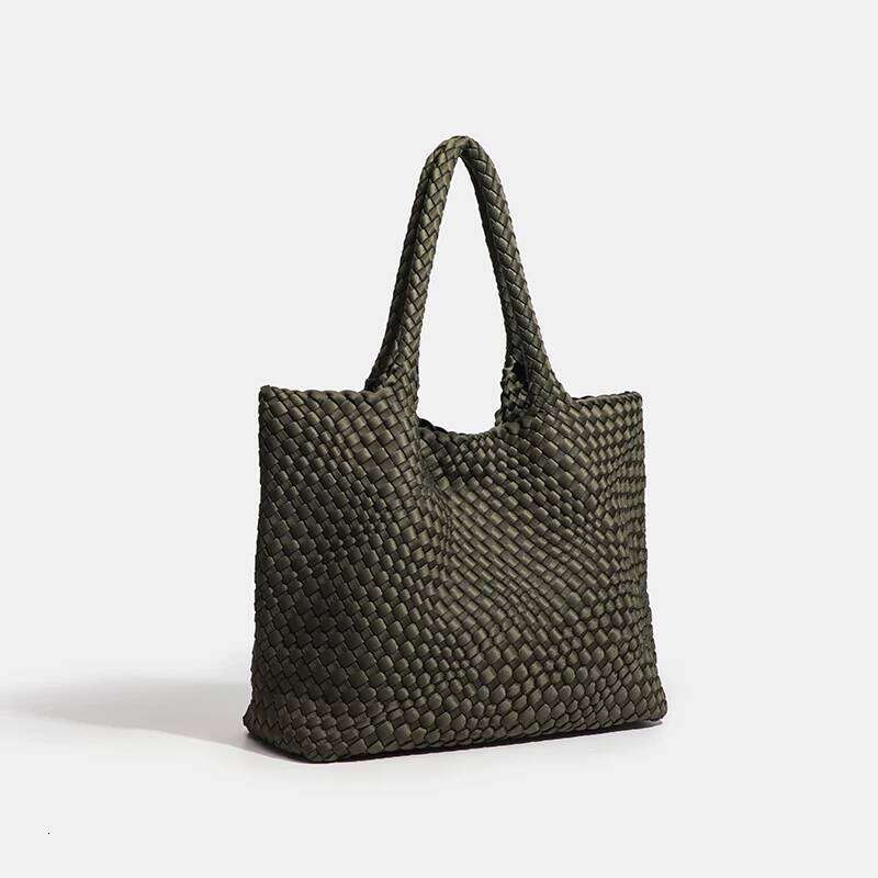 Size Tote Women's Fashion Bags 2024 Hot Product Neoprene Material Women's Hand-Woven Large Volume Tote Bag