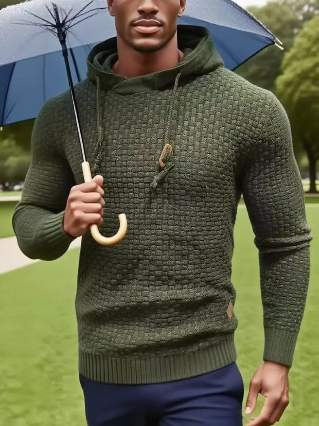 2025 Fashion Sports and Casual Style Mens Hooded Sweater Pullover Knit MultiColor 251016