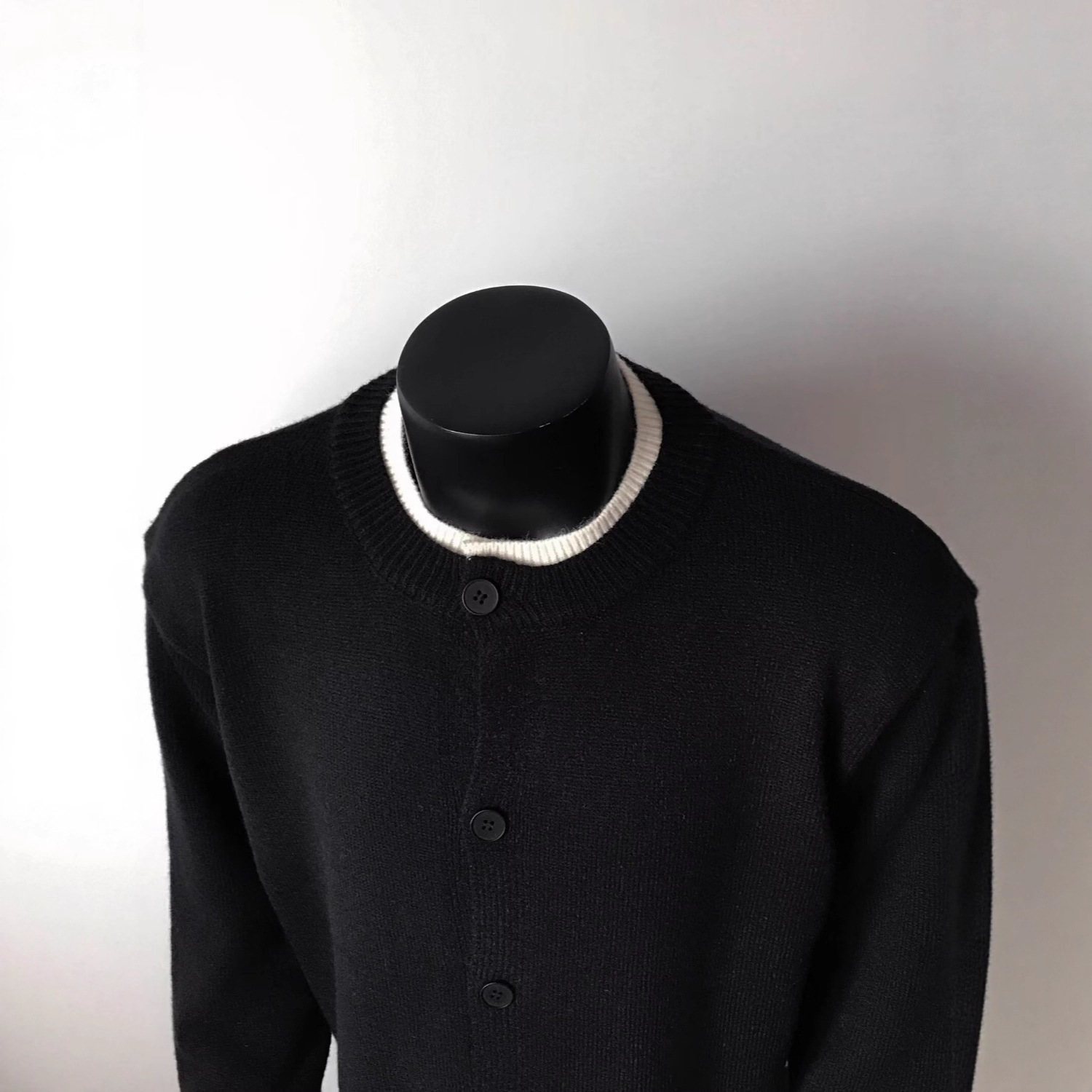 American College Style Fake Two-piece Cardigan Designer Sweater Men's Sweater Autumn Winter New Lazy Cleanfit Knitted Jacket