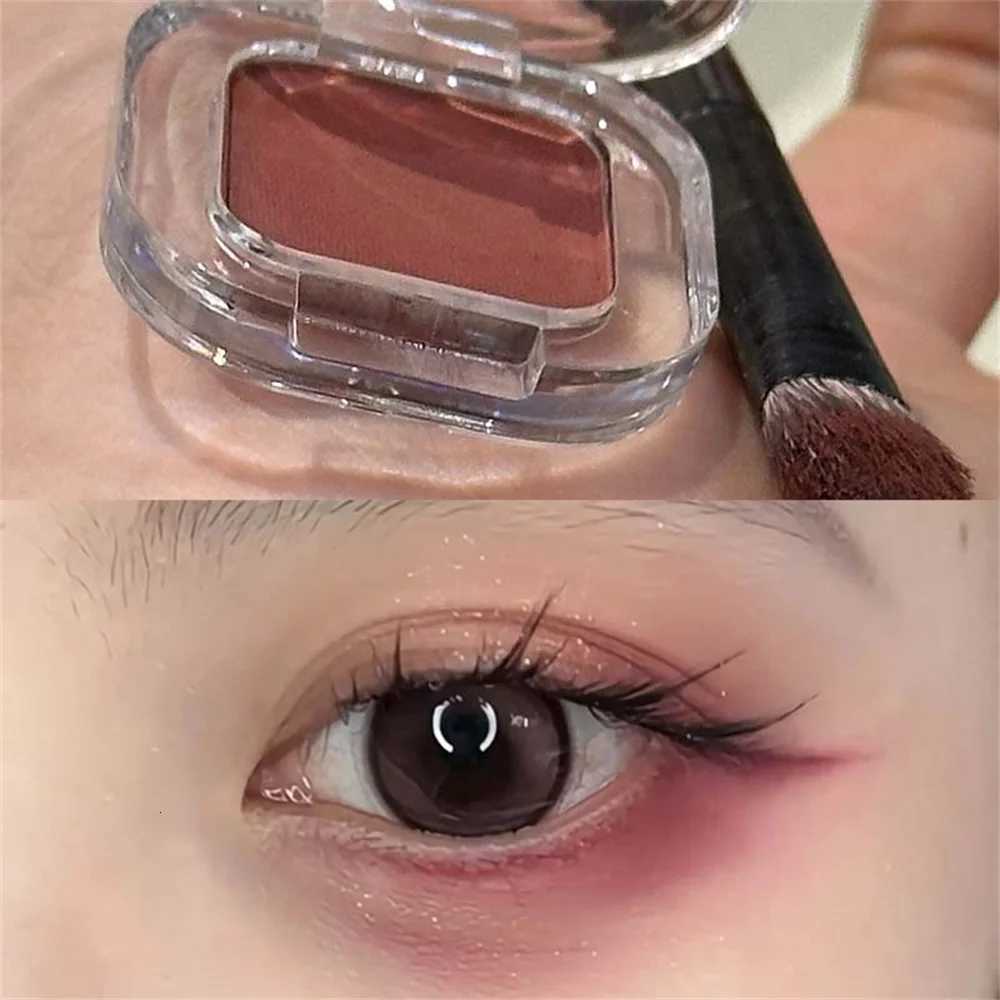 Monochrome Eyeshadow Palette Matte Wine Red Brown Eye Shadow Smoky Pearl Glitter Earth Low Saturation Highlighter Eye MakeupXJ251027