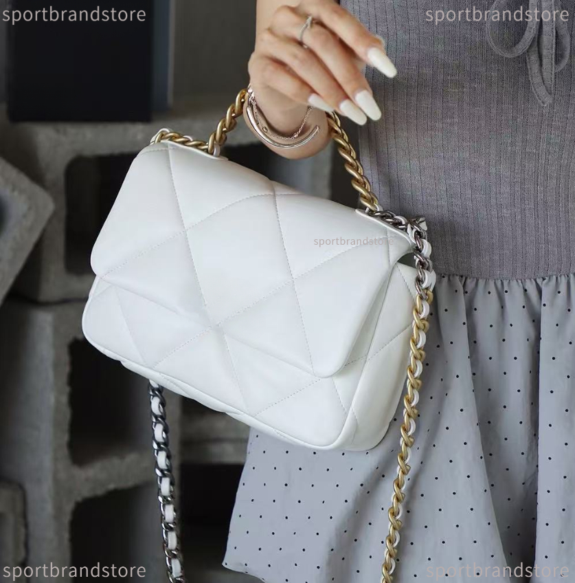 Top Quality Flap Bag 19Bag Designer Bag Woman Shoulder Bag Metal Chain Classic Lady Crossbody Bag Luxury Leather Tweed Bag Coco Handbag Tote Bags 19 Bag 26 30 Cc Bag