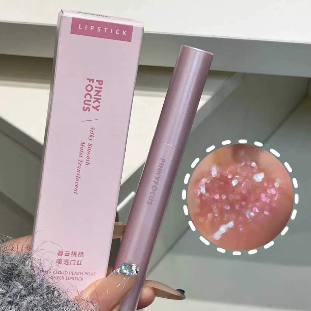 Diamond Pink Glitter Solid Jelly Lip Gloss Pen Moisturizing Mirror Water Lipstick Light Filmforming NonFading Gloss Cosmetic W251027
