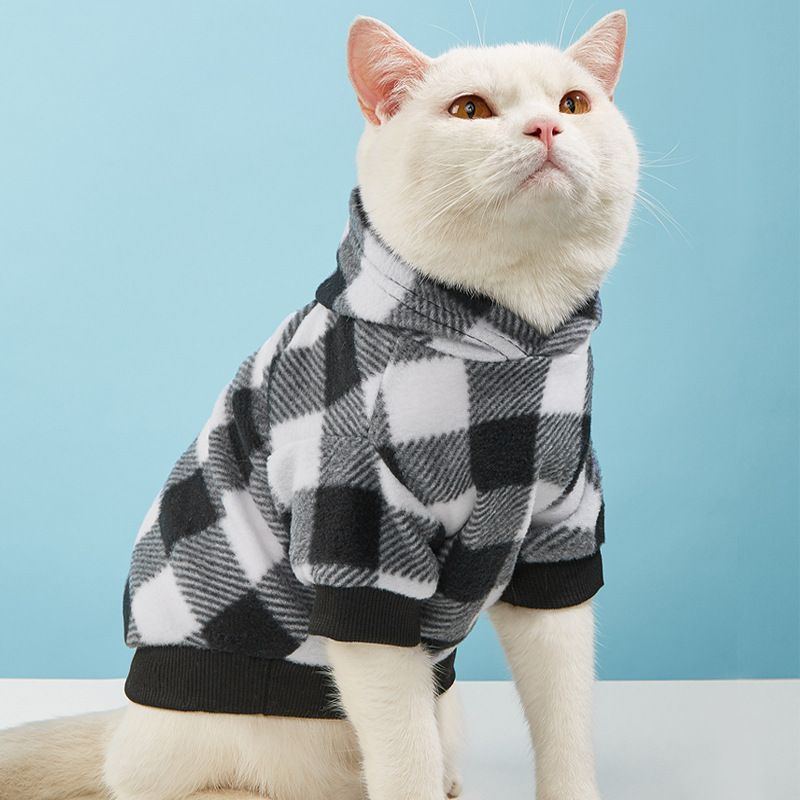 Winter Pet Cat Dog Clothes Hoodies Sweater Coat Dog Sweatshirts Warm Pet Apparel Puppy Outfit Small Pet Clothes Hoodies