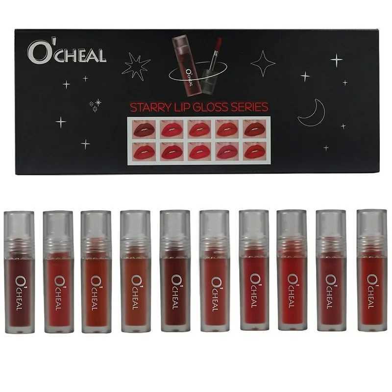 0PCSSET Matte Velvet Lip Gloss Set Hydrating Moisturizing NonSticky Liquid Lipstick W251027