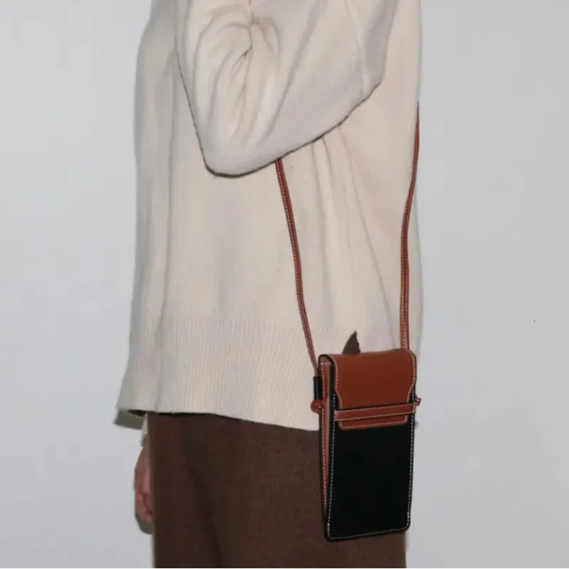 Customized Initials for free genuine leather casual small cell phone bags women mini leather crossbody mobile phone bags 251027