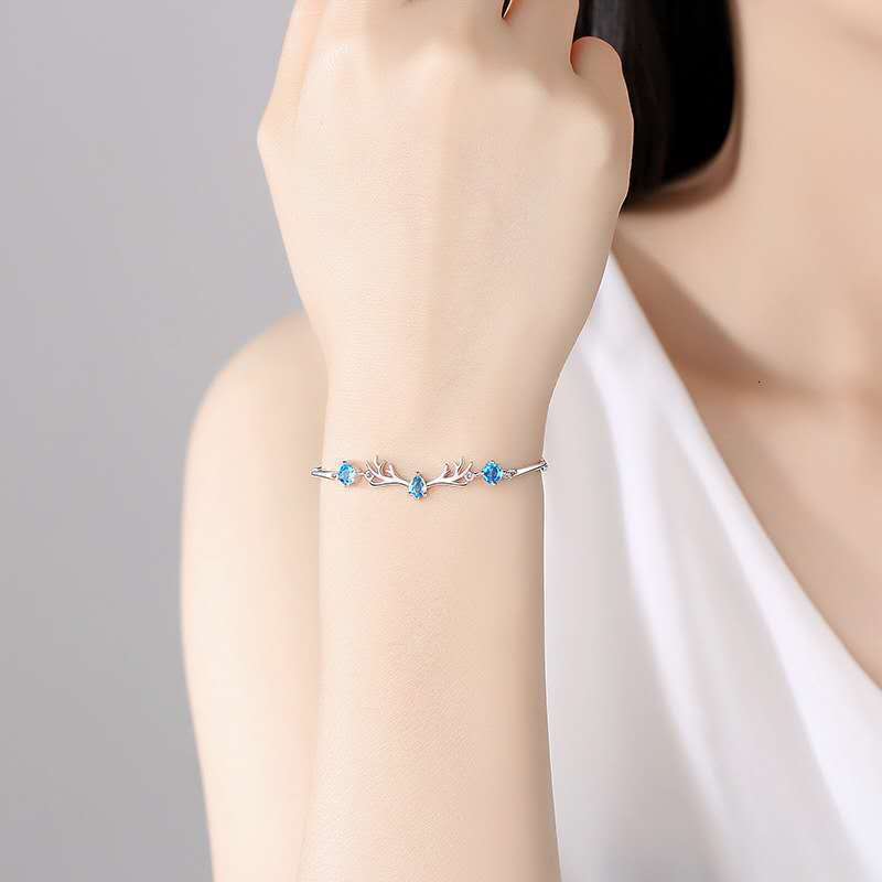 Yilu You Sier Bracelet Women, Ins Style Niche Design, Couple's Gift, Summer Festival Gift for Girlfriend, Hand Jewelry