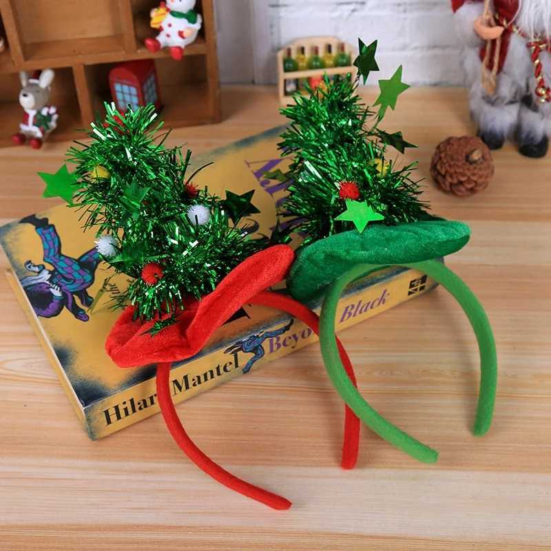 Christmas Hat Headwear INS Christmas Tree Hat 2026 New Year Party Atmosphere Photo Props Children Christmas Festival CostumesW251027
