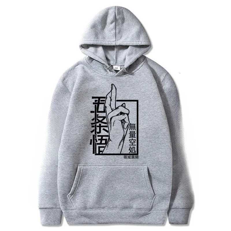 Japanese Manga Jujutsu Kaisen Mens Street Harajuku Hoodie Outdoor Casual Sweatshirt Warm Autumn and Winter Top W251027