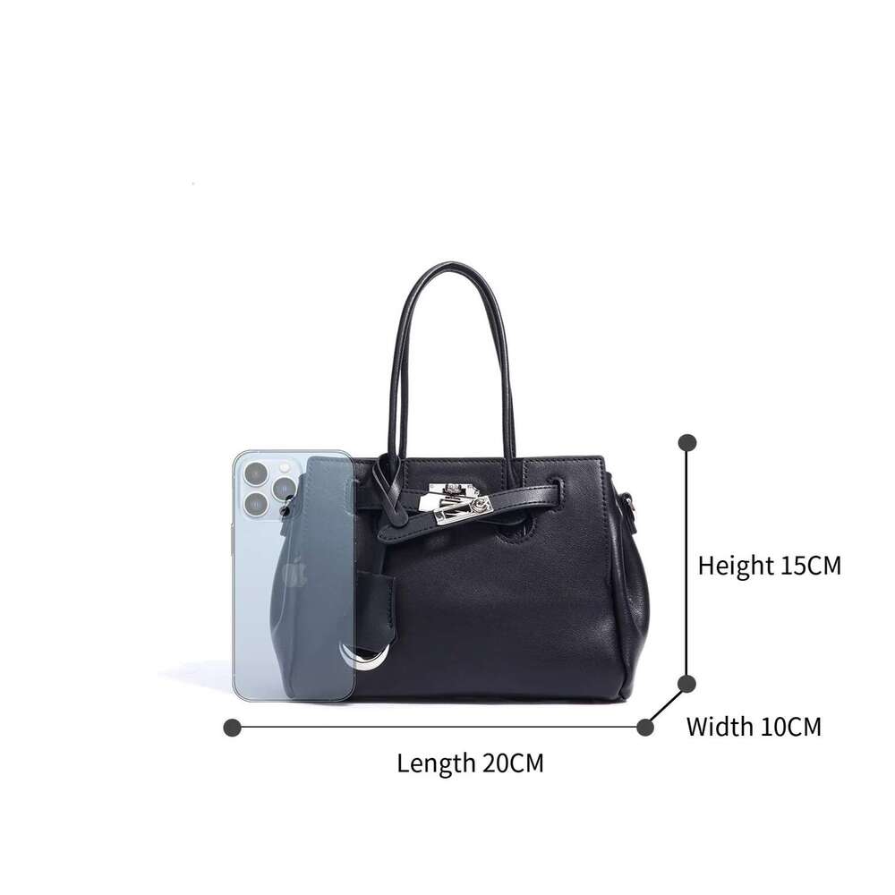 Tote 2024 Trend Large Capacity Female Shoulder Bag High Quality Genuine Leather Simple Designer Woman Handbag