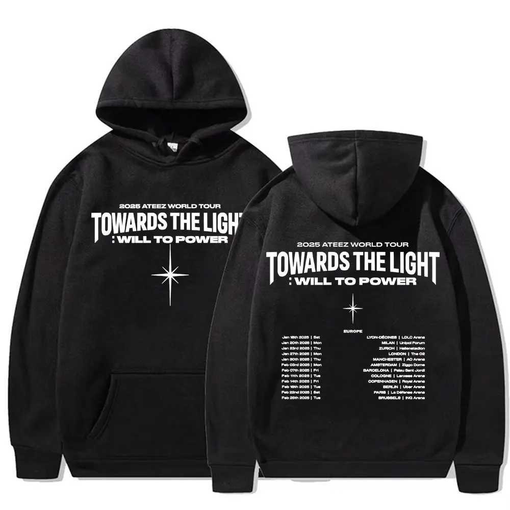 2025 Ateez World Tour Towards The Light Will To Power Pullovers Men Women Korean Fashion Hip Hop Long Sleeve Sweatshirt Hoodies W251027