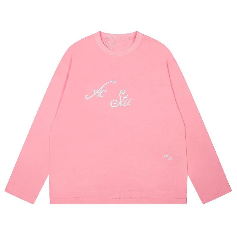 fashion Long Sleeve men t shirt tshirt women A Hip hop loose long sleeves tees classic printed pattern design mens black white shirts