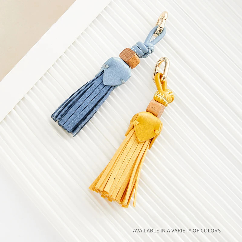 Leather Bag charm flower tassel ball pendant fashion highgrade lychee flower car pendant decoration bag accessories 251027
