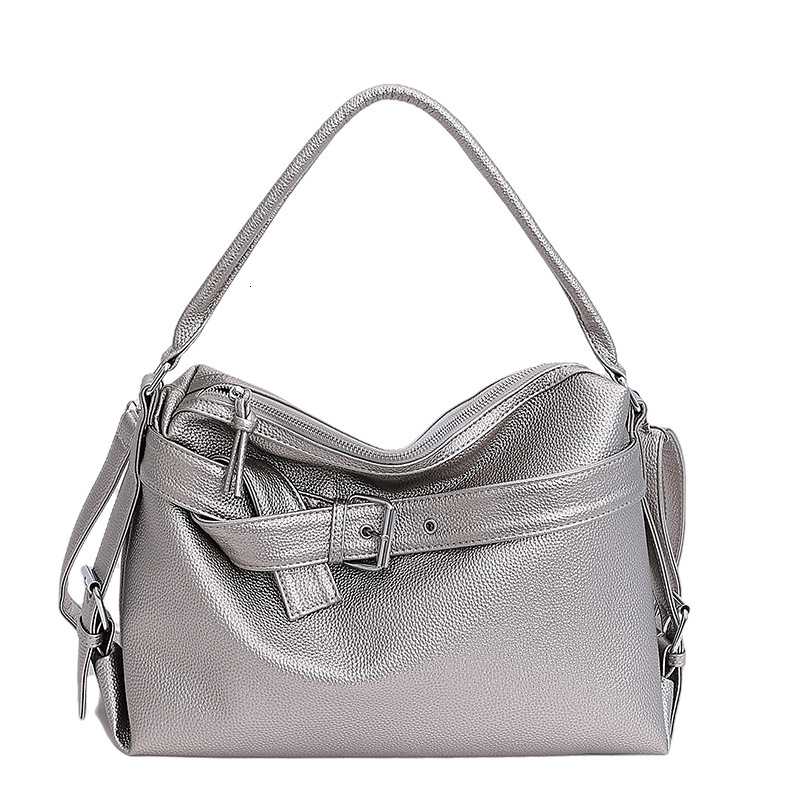 Free shipping designer bag Large Capacity Soft Leather Tote Bag with Buckle Design Stylish Motorcycle Bag Heavy-duty Single Shoulder Crossbody Bag