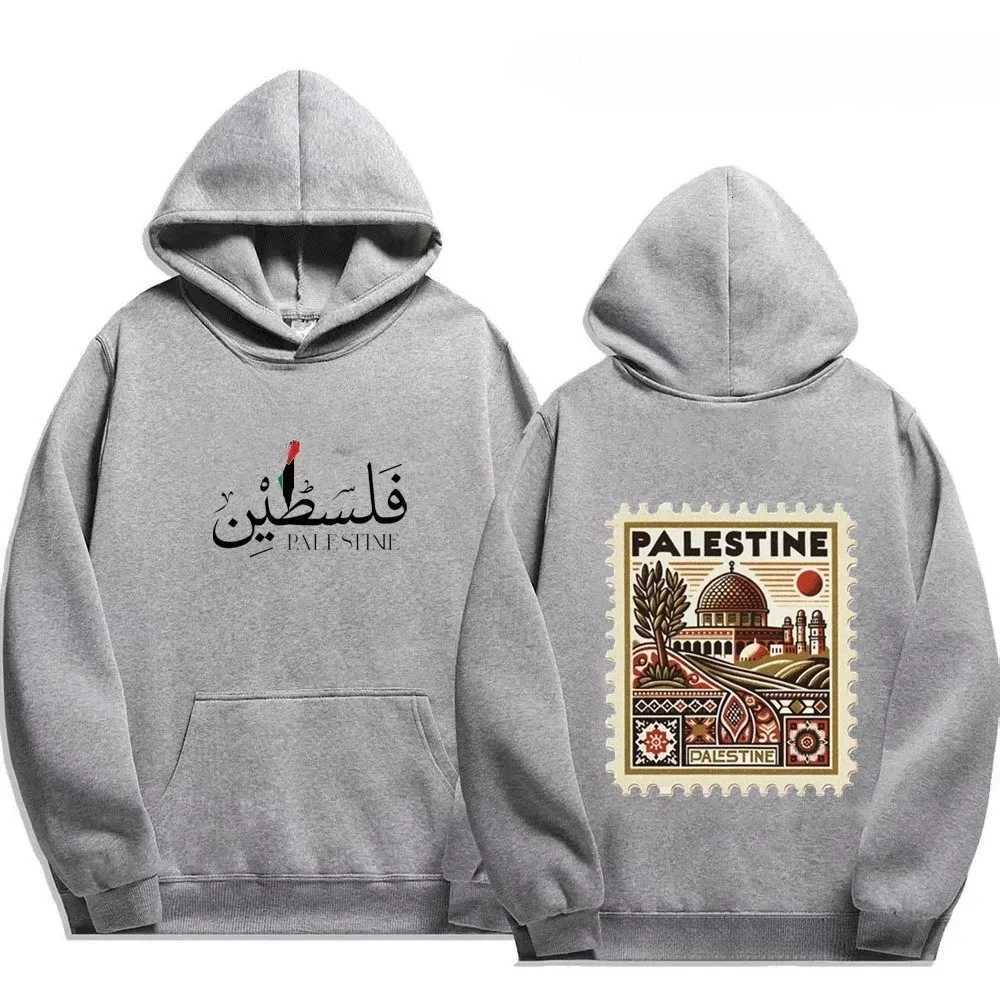 Unisex Autumn Winter Vintage Casual Pullover Sweatshirts Palestine Hoodie Fashion Harajuku Aesthetic Retro Graphic Hoodies Tops W251027