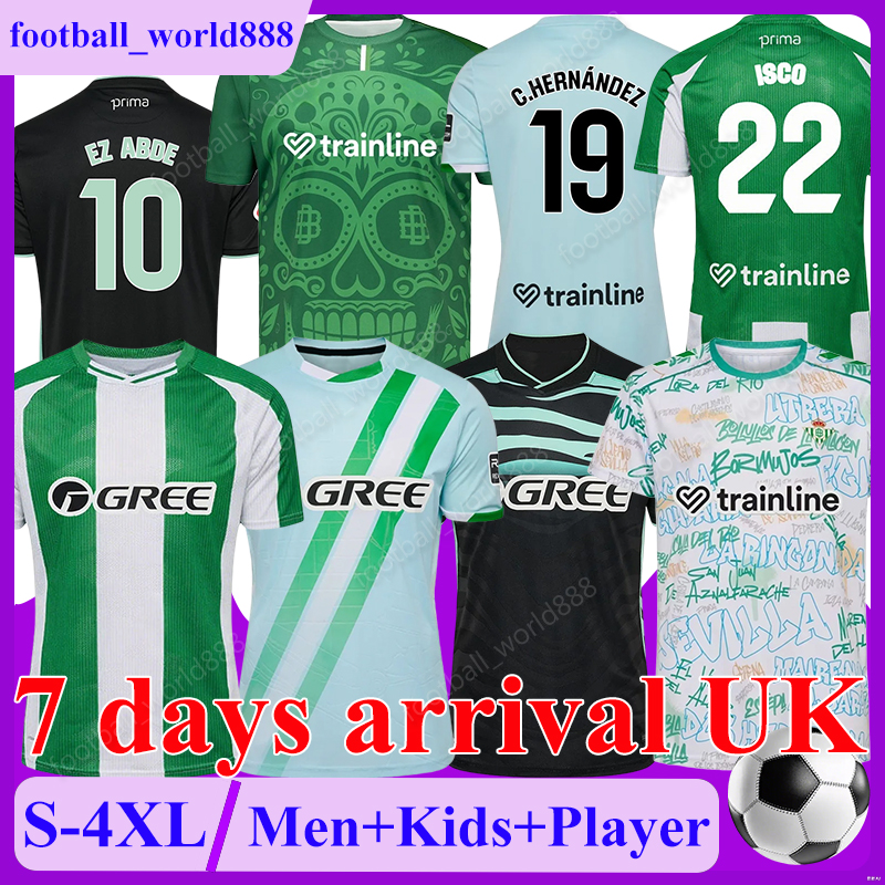 XXXL 4XL Real betis 25 26 Soccer Jerseys ISCO BAKAMBU 2025 football shirts ANTONY EZ ABDE LO CELSO football kits C.HERNANDEZ AVILA CHIMY JOHNNY Men Kids Kit Socks Sets