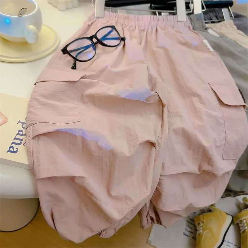 Boys Girls Casual Pants Fashion Kids Spring Autumn Trousers Teenager Vintage Streetwea Pants Children Solid Colour SweatpantsT251027