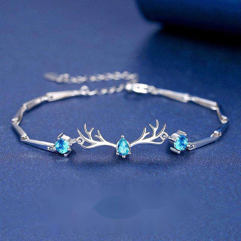 Yilu You Sier Bracelet Women, Ins Style Niche Design, Couple's Gift, Summer Festival Gift for Girlfriend, Hand Jewelry