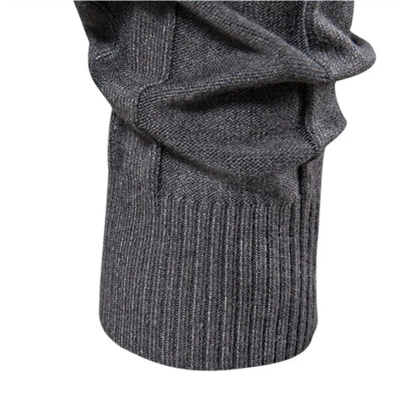Sweater Autumn Mens Turtleneck Casual Knitted Warm Bottoming Shirt Solid Color Pullover 251016
